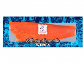 PLANCHA DE LOMO DEL SALMÓN AHUMADO SIN PRECORTAR