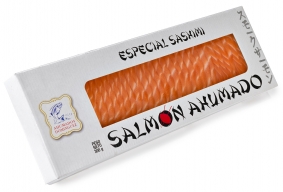 PLANCHA DE SALMÓN AHUMADO CORTE SASHIMI