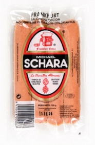 SALCHICHA FRANKFURT 4 UNID. 155GR. SCHARA